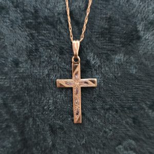Estate Dainty Cross Necklace