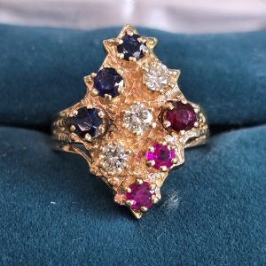 Estate Trio-Gem Ring