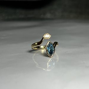 Open Double Marquise Diamond Ring