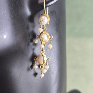 Estate Cascading Pearl Earrings