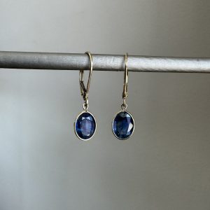 Leverback Sapphire Earrings
