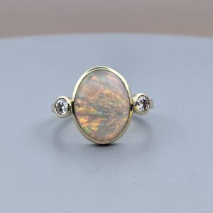Sunset Opal Ring