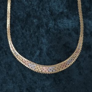 Estate Tri-Tone Fancy Necklace