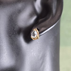 Estate Flaming Topaz Stud Earrings