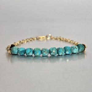 Gold Turquoise Bracelet