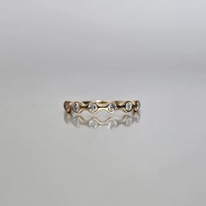Rose Gold Diamond Bubble Band