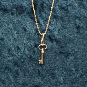 Estate Gold Key Necklace