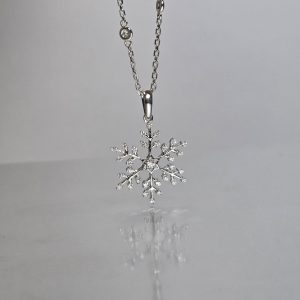 Diamond Snowflake Pendant