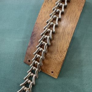 Estate 14k Modern Link Wide Bracelet
