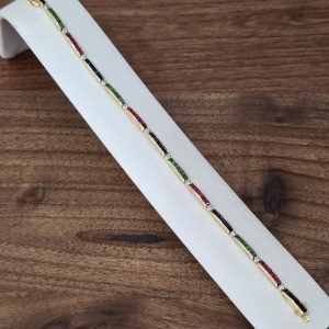 Estate Multi Stone Tennis Bracelet