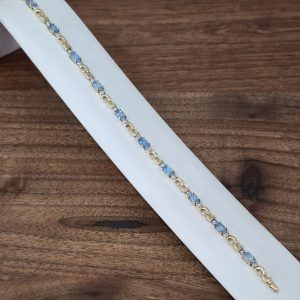 Estate Blue Topaz Infinity Bracelet
