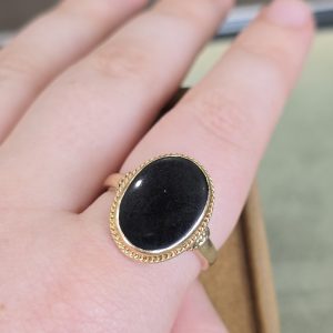 Estate Oval Onyx Ring