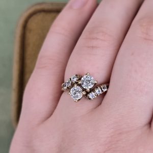 Estate Bypass Two-Stone Ring
