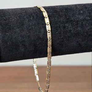 Estate Two-Tone Fancy Anchor Bracelet