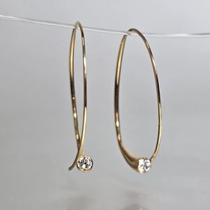 Diamond Horn Hoops