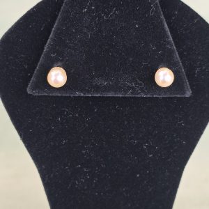 Estate Cream Pearl Stud Earrings