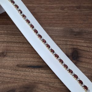 Estate Garnet Tennis Bracelet