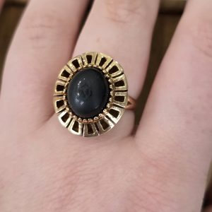 Estate Midnight Crown Ring