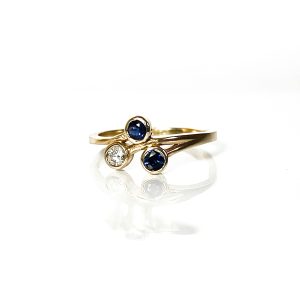 Sapphire Bypass Ring