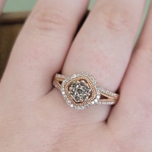 Estate Cocoa Diamond Ring