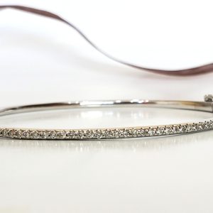 Thin Diamond Bangle