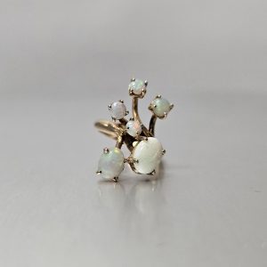 Opal Cluster Ring