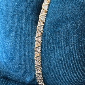 Estate Zig-Zag Triangle Bar Bracelet