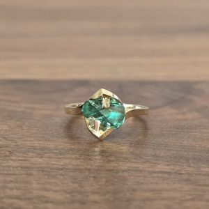 Estate Funky Green Ring