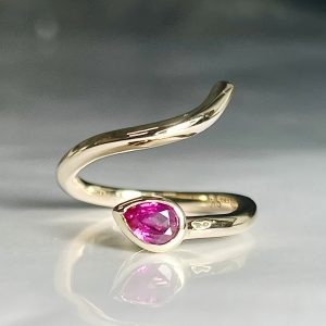 Ruby Snake Ring