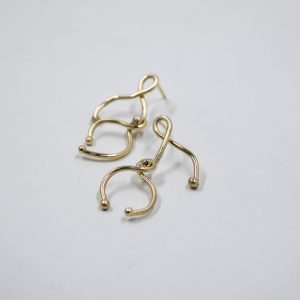 Gold Squiggle Drop