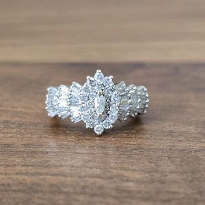 Estate Marquise Flare Ring