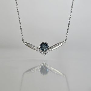 Flying Blue Diamond Necklace