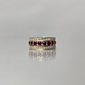 Layered Ruby Ring