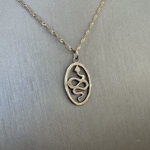 Golden Snake Pendant