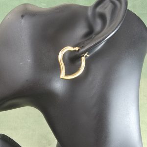 Estate Leaf Hoops